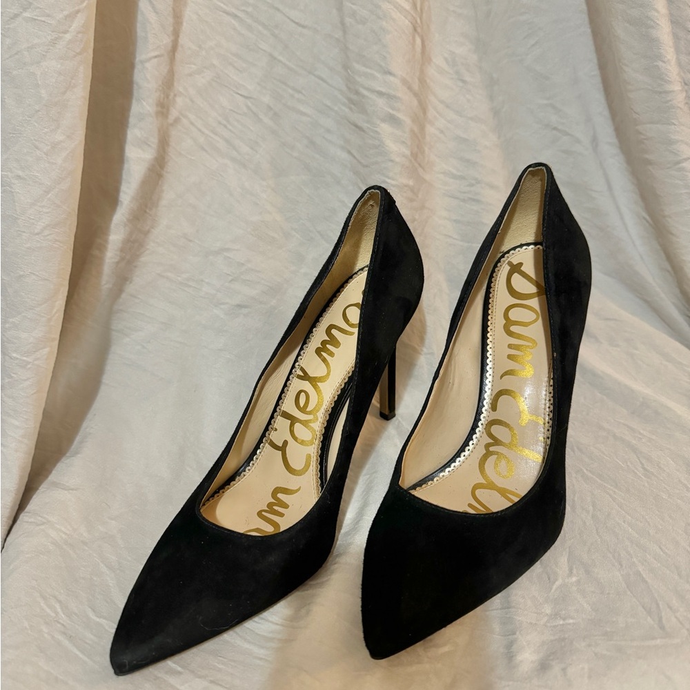 Sam Edelman Black Suede Heels